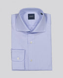 Camisa Clássica 100% Algodão em Azul Claro