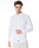 Camisa Casual 100% Algodão em Branco