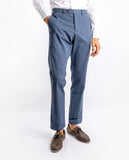 Dark Blue Regular Chino Trousers