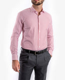Dark Red Classic Shirt 100% Cotton