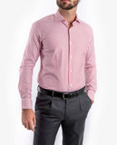 Camisa Clássica 100% Algodão em Encarnado Escuro
