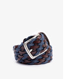 Dark Blue Casual Belt 100% Leather