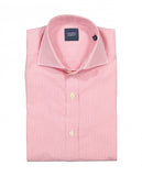 Camisa Casual 100% Algodão em Encarnado Claro