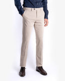 Dark Beige Regular Chino Trousers