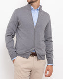 Light Grey Cardigan 100% Wool