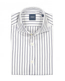 Camisa Casual 100% Algodão em Azul Escuro