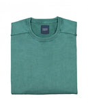 Green Crew Neck Sweater 100% Cotton