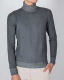 Dry Green Turtleneck 100% Flece wool
