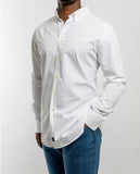 Camisa Casual 100% Algodão em Branco