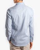 Camisa Casual 100% Algodão em Azul Claro