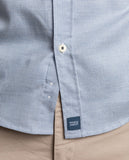 Camisa Casual 100% Algodão em Azul Claro