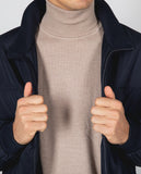 Dark Blue Jacket 100% Poliester