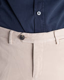 Dark Beige Regular Chino Trousers