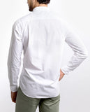 Camisa Casual 100% Algodão em Branco