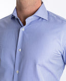 Camisa Clássica 100% Algodão em Azul Escuro