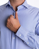 Camisa Clássica 100% Algodão em Azul Escuro