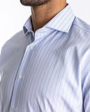 Camisa Clássica 100% Algodão em Azul Escuro