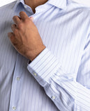 Camisa Clássica 100% Algodão em Azul Escuro