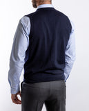 Dark Blue Vest 100% Flece wool