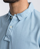 Light Blue Short Sleeve Polo 100% Cotton