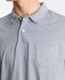 Dark Blue Short Sleeve Jersey Polo 100% Cotton