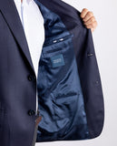Dark Blue Sports Jacket 100% Flece wool
