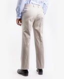 Light Beige Classic Trousers Soft Slim 100% Cotton