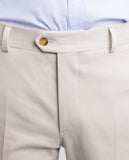 Light Beige Classic Trousers Soft Slim 100% Cotton