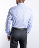 Camisa Clássica 100% Algodão em Azul Claro