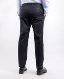 Dark Blue Classic Trousers Soft Slim 100% Cotton