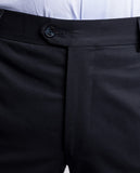 Calças Clássicas Soft Slim 100% Algodão em Azul Escuro