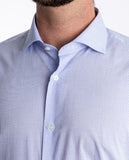 Camisa Clássica 100% Algodão em Azul Claro