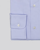Camisa Clássica 100% Algodão em Azul Claro