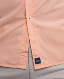 Camisa Casual 100% Algodão em Cor de Laranja Claro