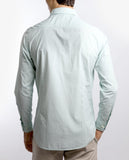 Camisa Casual 100% Algodão em Verde Claro