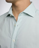 Camisa Casual 100% Algodão em Verde Claro