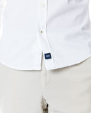 Camisa Casual 100% Algodão em Branco