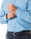 Camisa Casual 100% Algodão em Azul Petróleo