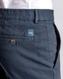 Calças Chinos Soft Slim em Azul Escuro