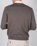 Brown Cardigan 100% Merino Wool