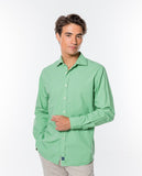 Camisa Casual 100% Algodão em Verde