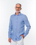Camisa Casual 100% Linho em Branco