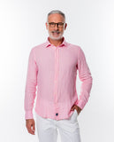 Light Pink Casual Shirt 100% Linen