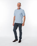 Light Blue Short Sleeve Polo 100% Cotton