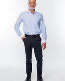 Camisa Clássica 100% Algodão em Azul Claro