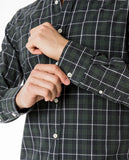 Camisa Casual 100% Algodão em Verde Escuro