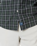 Camisa Casual 100% Algodão em Verde Escuro