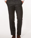 Grey Classic Trousers Regular 100% Wool