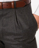 Grey Classic Trousers Regular 100% Wool