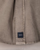 Camisa Casual 100% Algodão em Castanho Claro